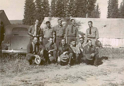 old photo of smokejumpers