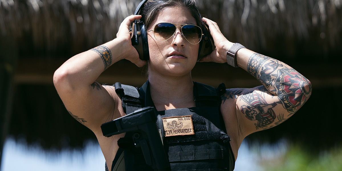 Training for The Tactical Games with EOD Tech Katie Hernandez