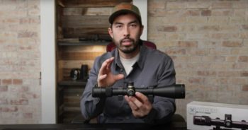GovX reviewer holding a rifle scope